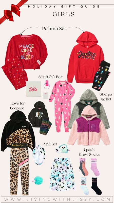 Pajama set, pyjama set, #ad ,pj set, girl pjs, girl pyjama, pyjama for girl, pj for girl, sleep gift box, sleep set, sleep box, sleep gift, Sherpa jacket, leopard outfit, girl legging, girl jacket, spa set, spa gift for girl, crew socks for girl

#walmartfashion @walmartfashion

#LTKGiftGuide #LTKkids #LTKunder50