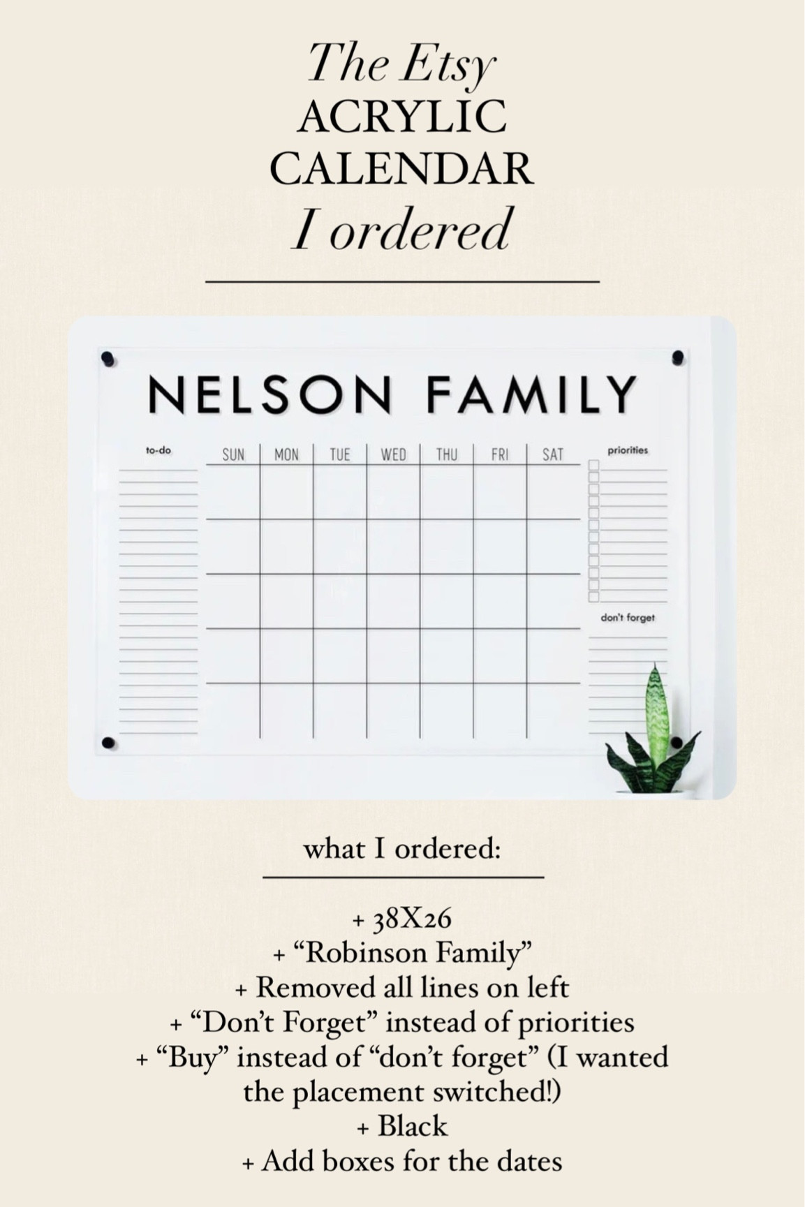 The Etsy Calendar I ordered for our house! It’s fully customizable for your home! 

#LTKFind #LTKstyletip #LTKhome