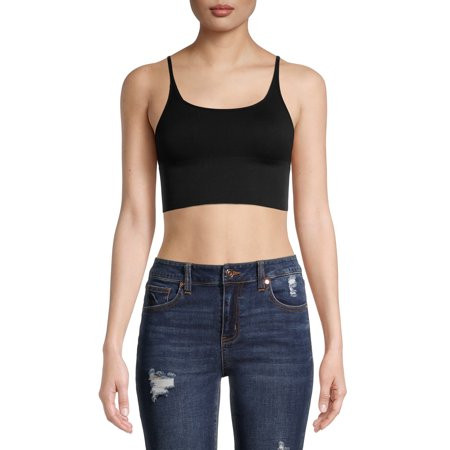 Free People Juniors Andi Square Neck Seamless Top | Walmart (US)