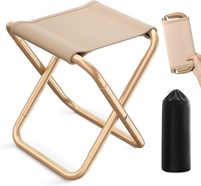 Camp Stool,Portable Folding Camping Stool with Carry Bag,Outdoor Chair Foot Rest,for Picnic,Campi... | Amazon (US)