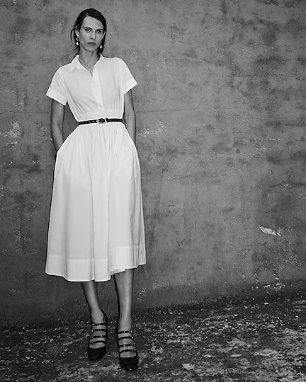 Elena shirtdress in cotton poplin | J. Crew US