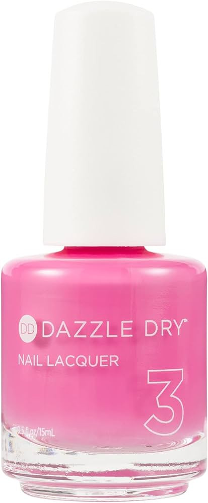 Dazzle Dry Nail Lacquer (Step 3) - Cherry Parfait - A medium bright pink with raspberry undertone... | Amazon (US)