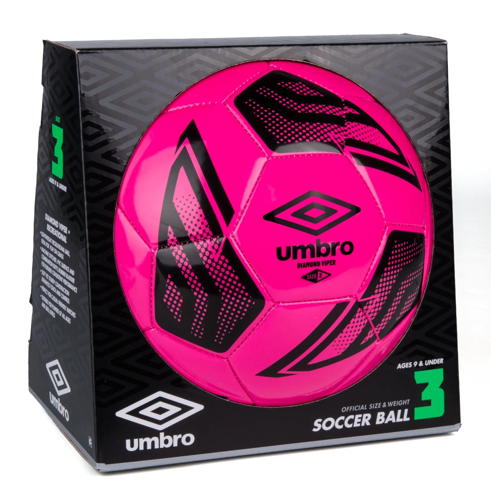 Umbro Diamond Viper Size 3 Soccer Ball, Pink - Walmart.com | Walmart (US)