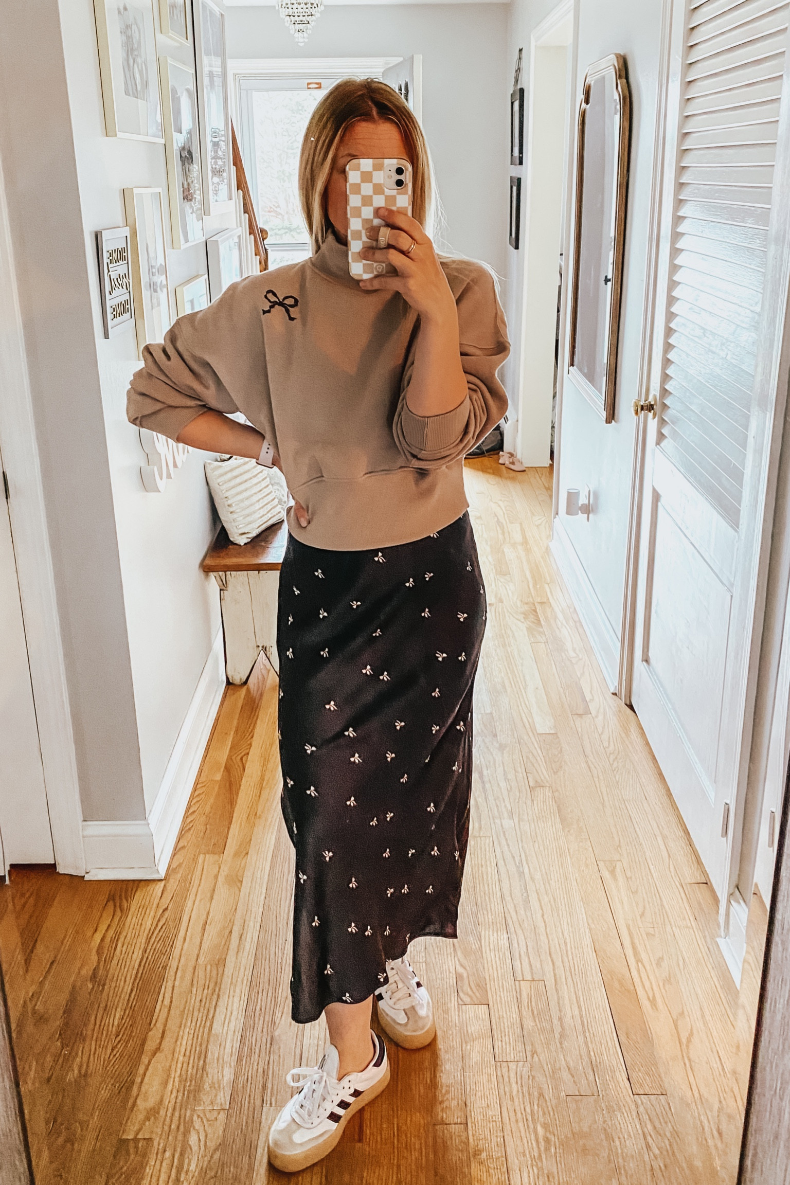 Target dress and sweatshirt size xs in both. Adidas sambae sneaks. These are an absolute fave. I wear them alllll the time. So versatile  

#LTKShoeCrush #LTKFindsUnder50 #LTKSaleAlert