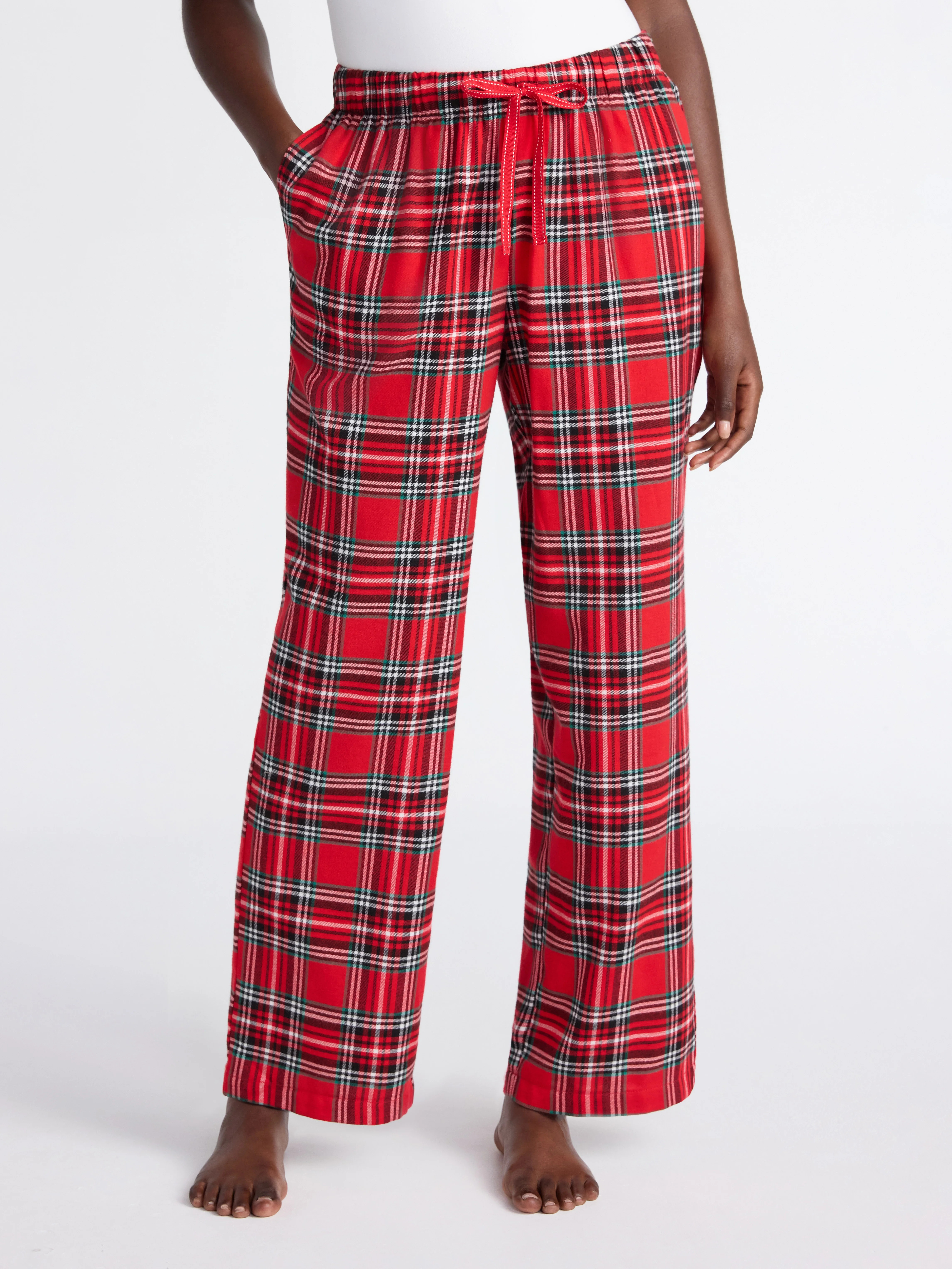 Joyspun Women's Flannel Sleep Pants, 30'' Inseam, Sizes XS-3X | Walmart (US)