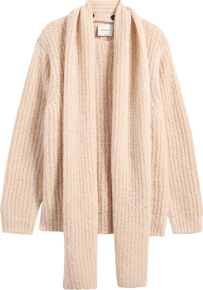 Reformation Spence Scarf Cardigan | Nordstrom | Nordstrom