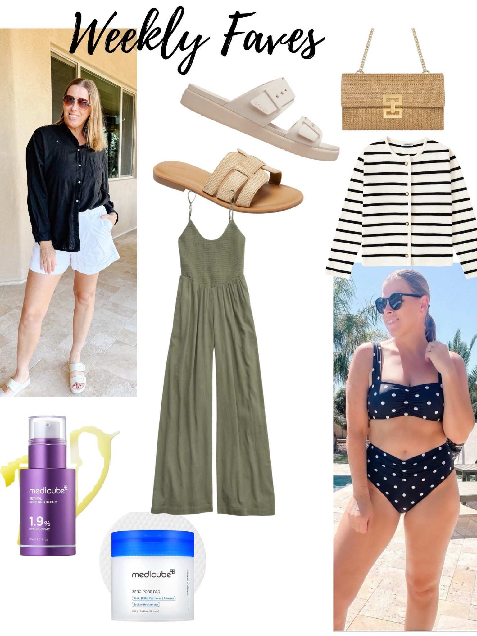 Your weekly faves!!!

Best sellers, striped cardigan , jumsuit , skincare finds, whir linen shorts, blk linen shirt, summer sandals, cute shoes

#LTKOver40 #LTKTravel #LTKActive