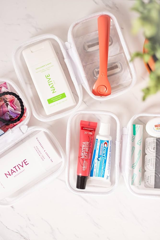 Maple & Lark Bliss Bins - Hard Sided Clear Zipper Case for Storage - Professional-Grade Plastic C... | Amazon (US)