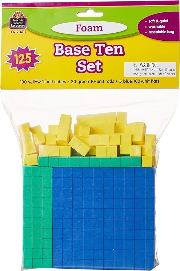 Teacher Created Resources Foam Base Ten Set (20617) | Amazon (US)