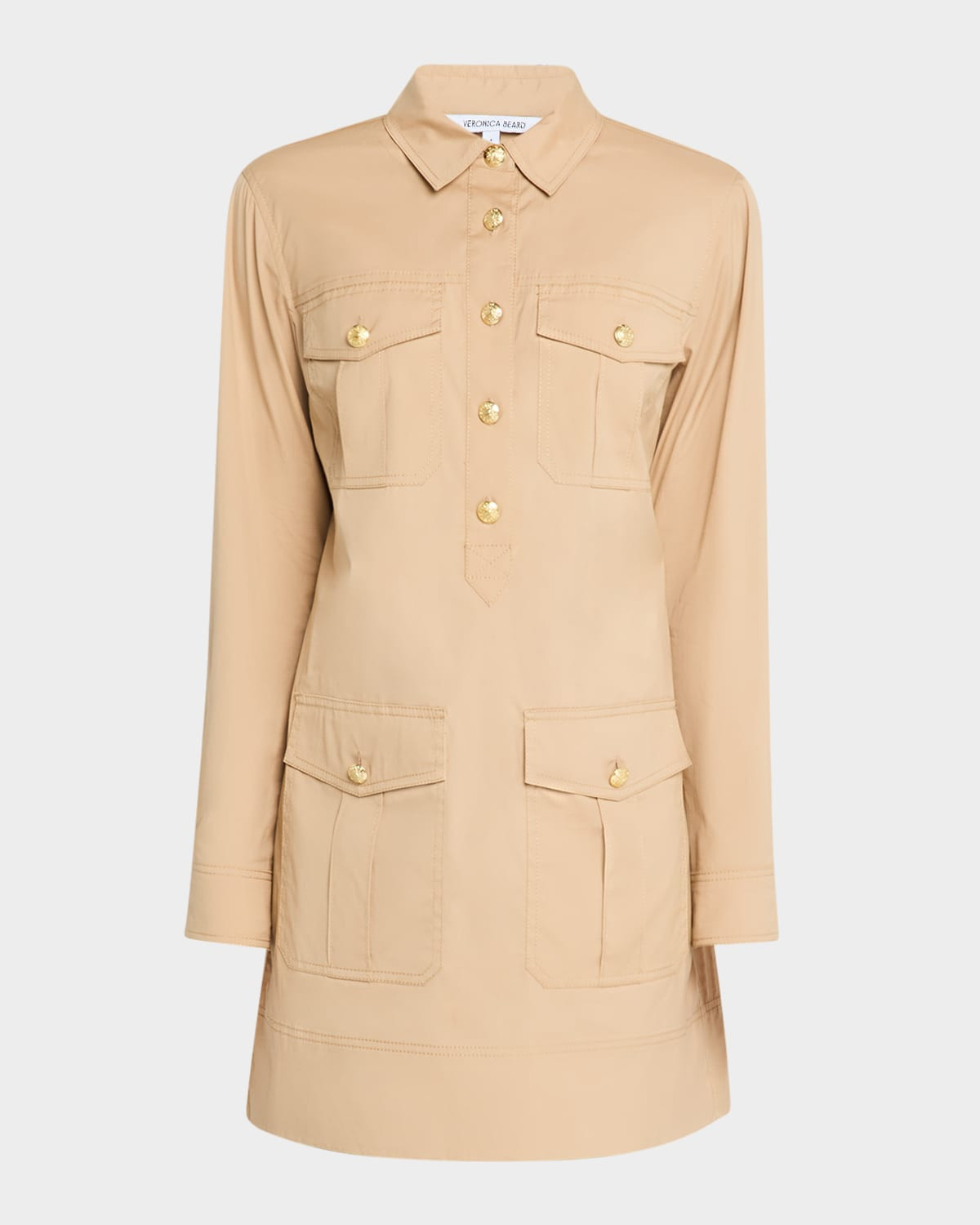 Saude Long-Sleeve Shirtdress | Neiman Marcus