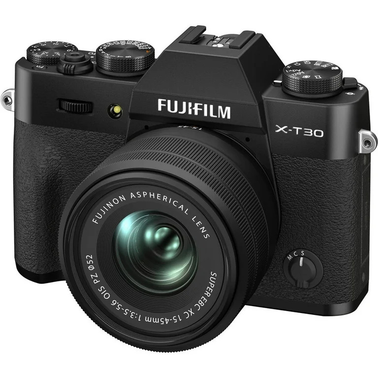 Fujifilm X-T30 II Mirrorless Camera (Black) with XC 15-45mm OIS PZ Lens | Walmart (US)