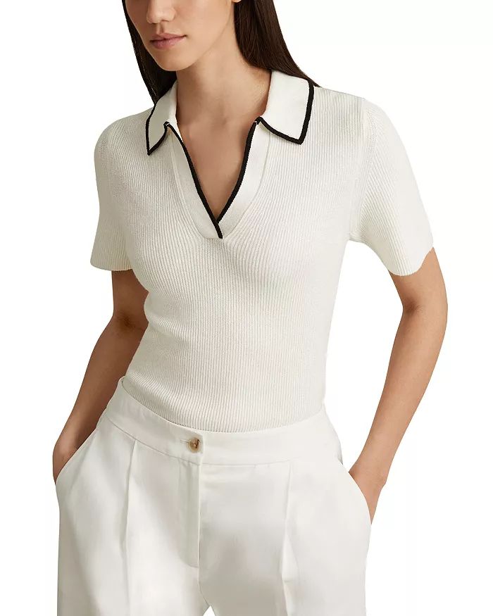 Seleena Knitted Polo Top | Bloomingdale's (US)