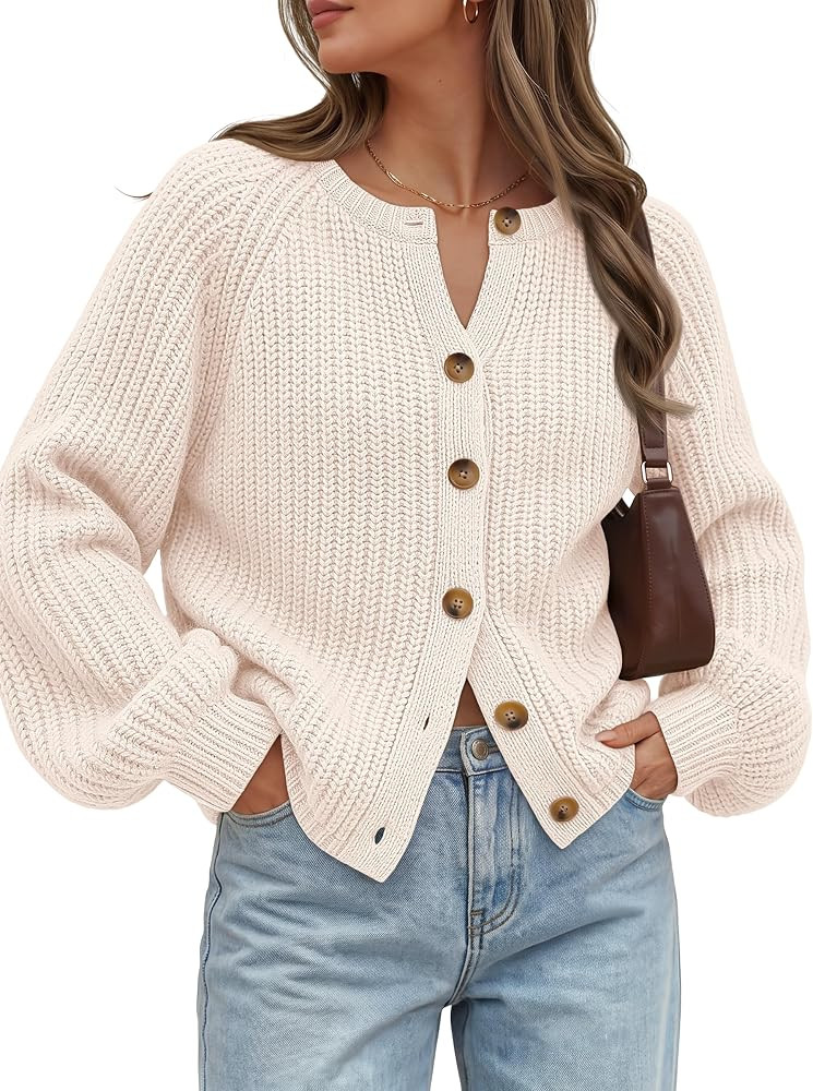 Trendy Queen Chunky Knit Cardigan Sweaters for Women 2026 Fall Outfits | Amazon (US)