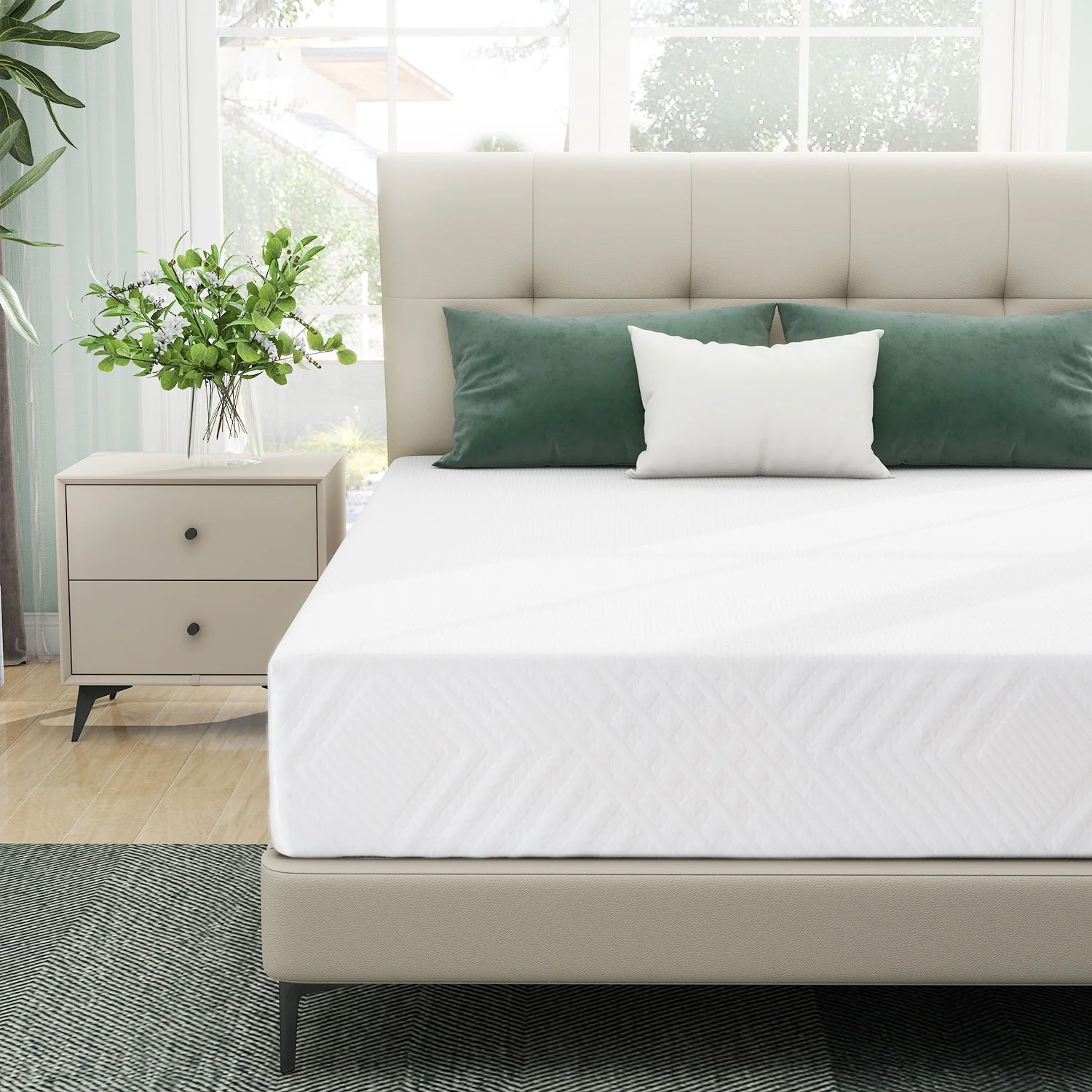 Full Mattress,Smiaoer 8" Cool Gel Memory Foam Mattress with Removable Cover Mattress in a Box Med... | Walmart (US)