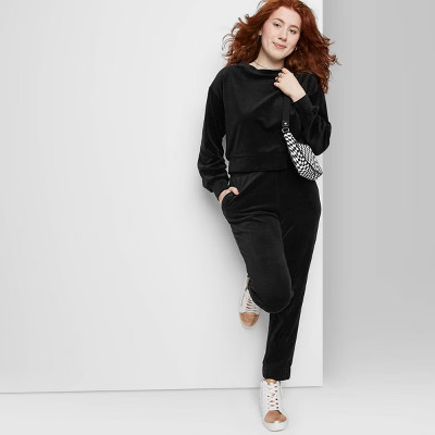 Women's High-Rise Velour Jogger - Wild Fable™ | Target