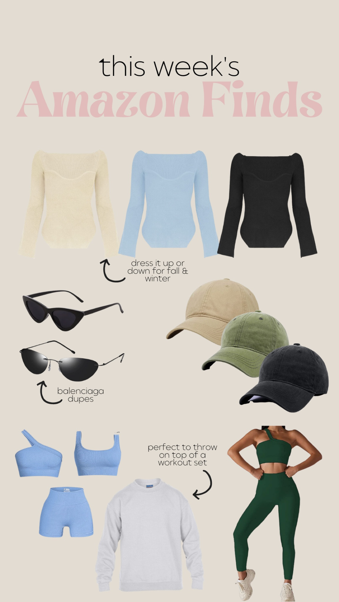 Amazon finds💖

#LTKstyletip #LTKSeasonal #LTKfit