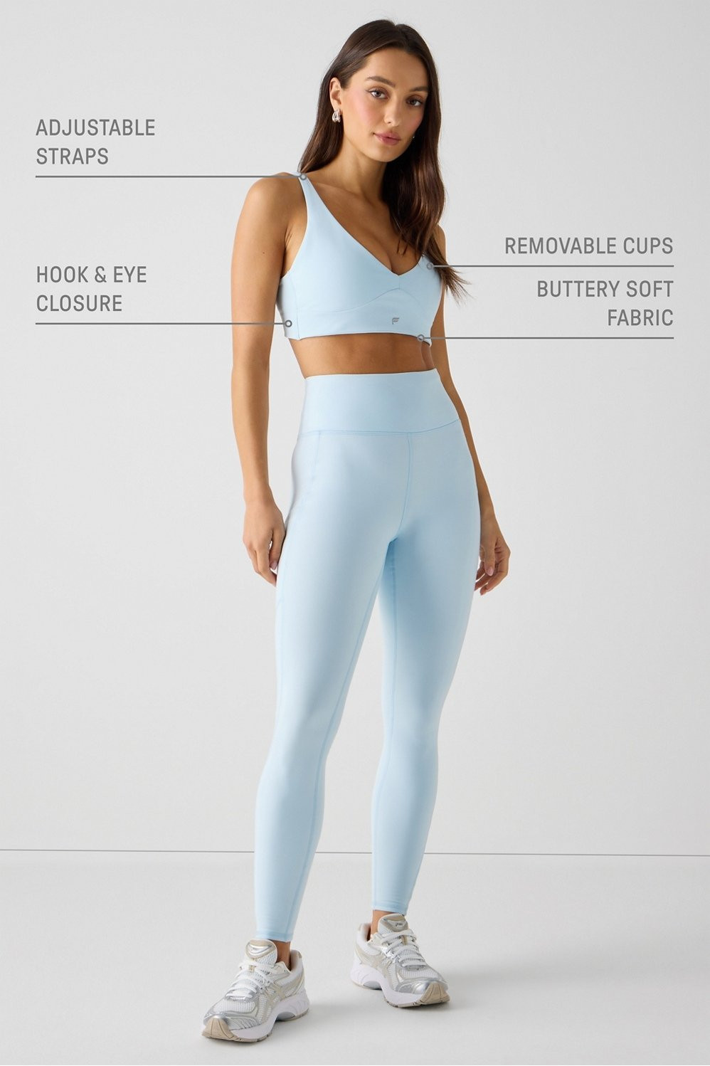 PureLuxe Longline Low Impact Bra | Fabletics