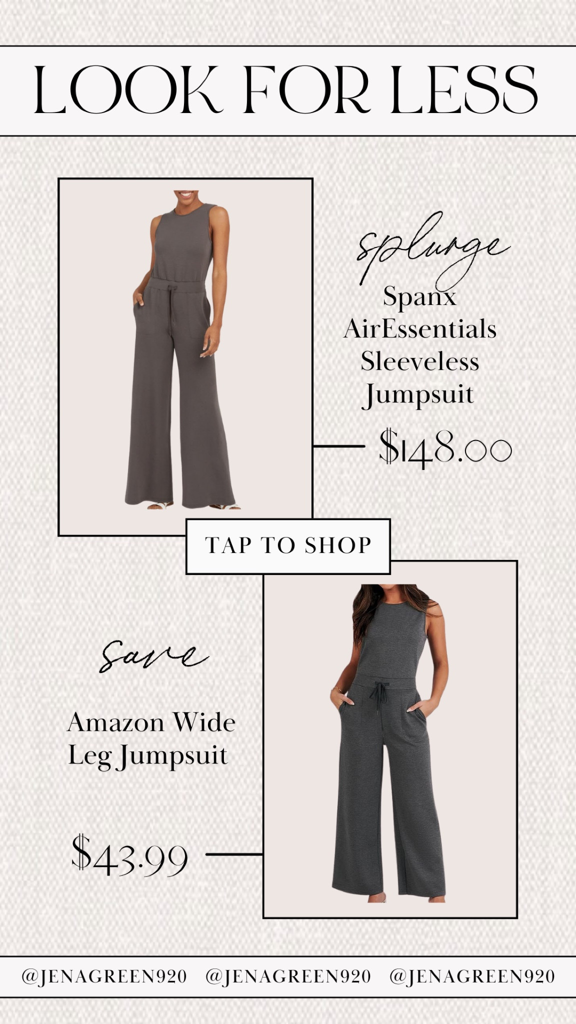 LOOK FOR LESS | SPANX JUMPSUIT | AMAZON JUMPSUIT 

#LTKSeasonal #LTKstyletip #LTKfindsunder100