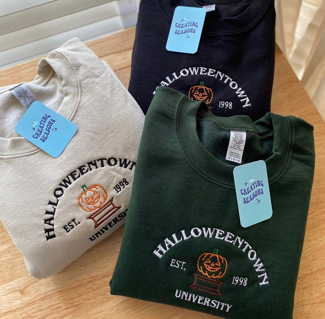 Halloweentown University Embroidered Sweatshirt | Fall Sweater | Halloweentown Crewneck | Hallowe... | Etsy (US)