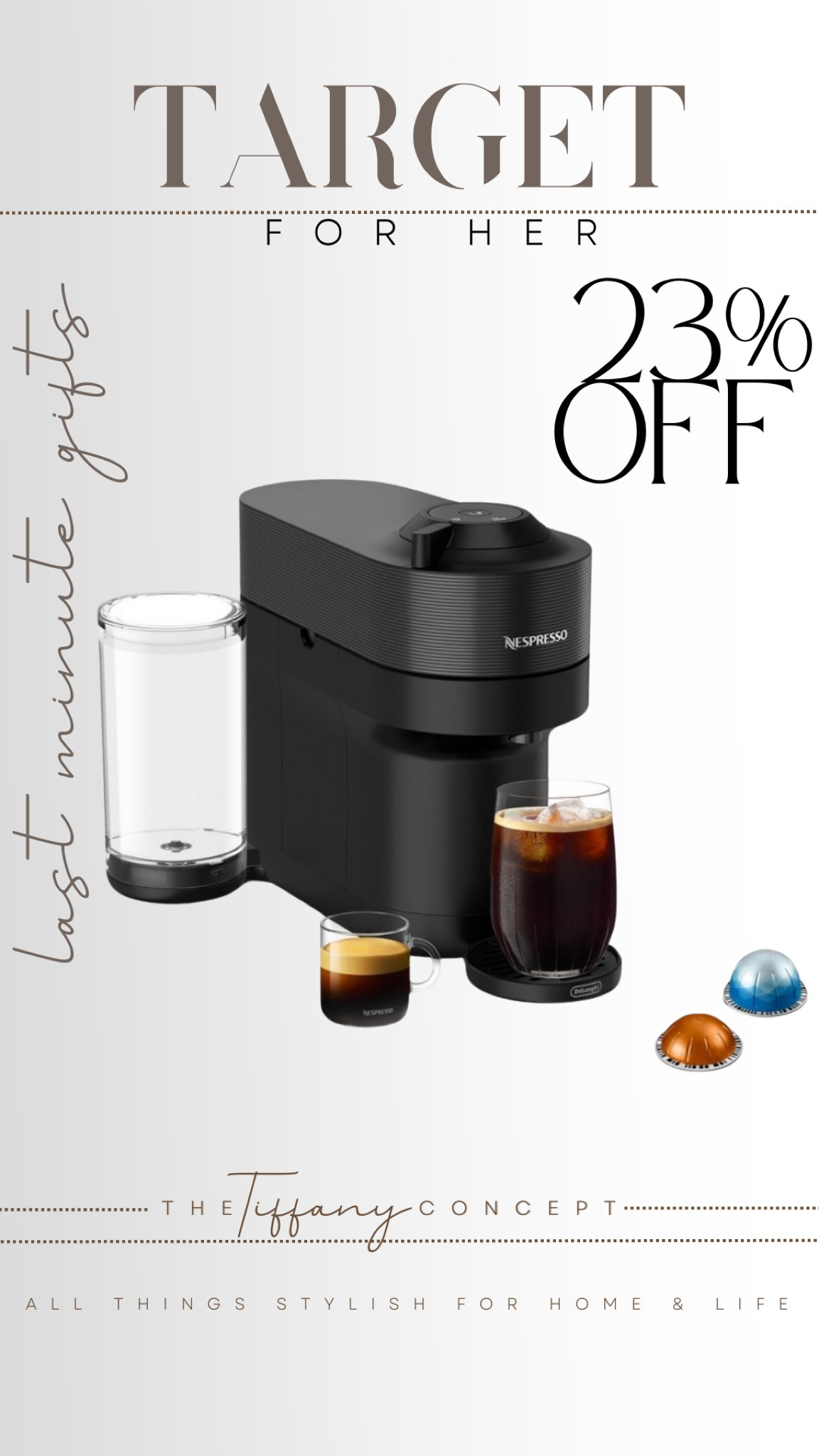 ORDER FOR PICKUP! This NESPRESSO coffee maker may be the gift of the season! Available to pickup at most stores! 

#LTKHome #LTKSaleAlert #LTKGiftGuide