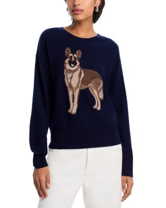German Shepard Dog Cashmere Crewneck Sweater - Exclusive | Bloomingdale's (US)