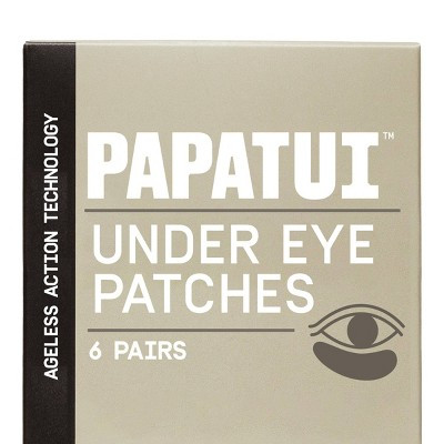 Papatui Men's Paraben-Free Niacinamide, Hyaluronic Acid and Caffeine Under Eye Patches - Unscented - 6 Pairs | Target