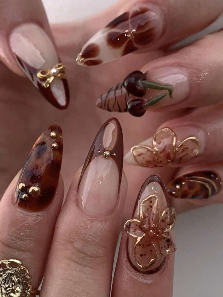 Instantly Upgrade Your Look With 24 Pcs Autumn And Winter Casual Elegant Vintage Street Simple Da... | SHEIN