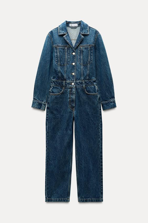 Z1975 LONG DENIM JUMPSUIT | Zara US