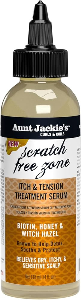 Aunt Jackie's Braid + Twist Collection Scratch Free Zone Itch & Tension Treatment Serum – Relie... | Amazon (US)
