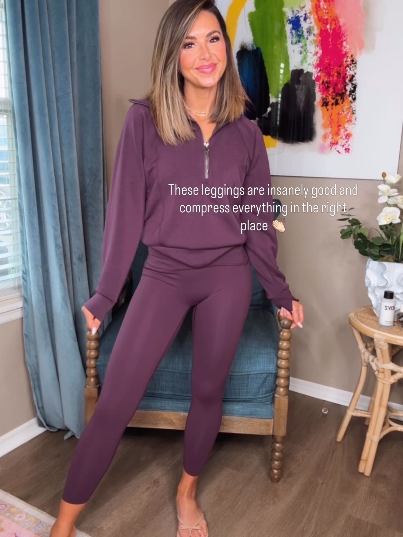 These leggings are very tight and compress everything in all the right places! If your between sizes I would size up! SO GOOD!

#LTKfitnessgoals #LTKActive #LTKselfcare