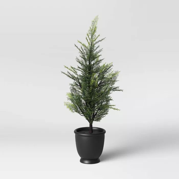 Faux Shrub in Pot Black - Threshold™ | Target