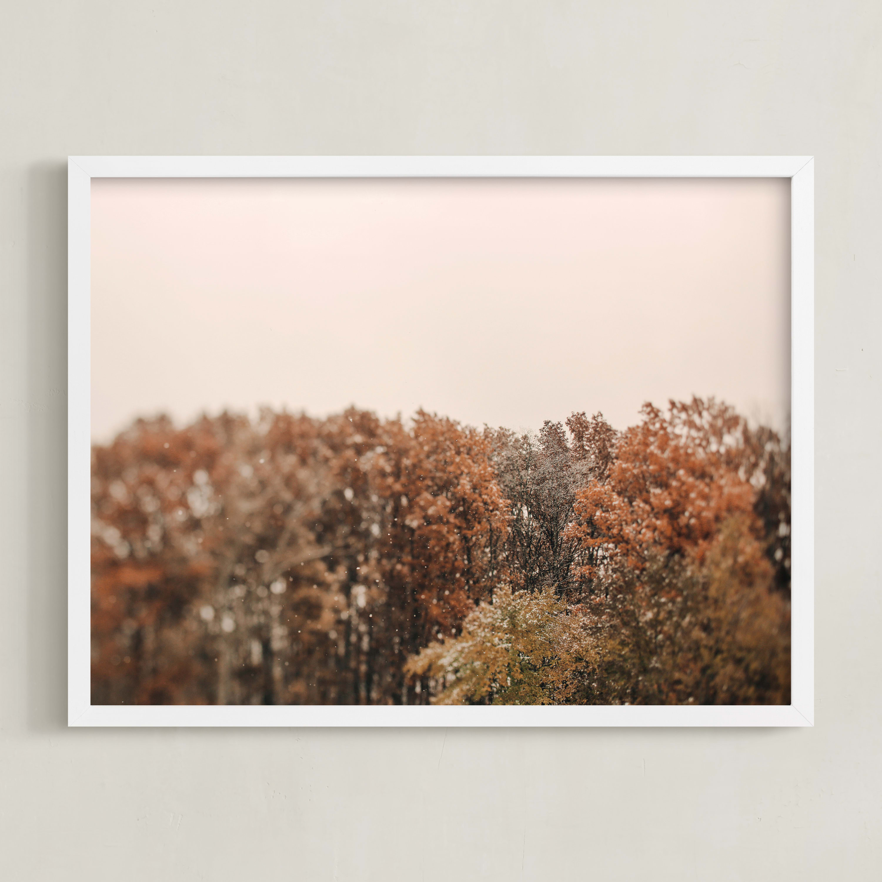 "Oak Leaves and Snowflakes" - Photography Limited Edition Art Print by ALICIA BOCK. | Minted