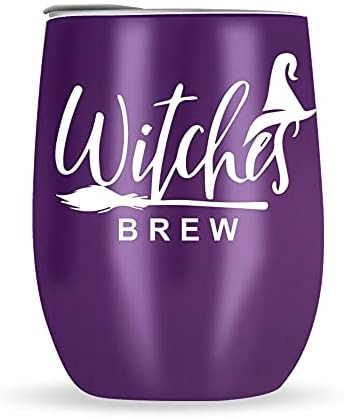 Modern Elegance - Halloween Decorations Insulated Wine Tumbler - 12oz Steel Straw with Cleaning B... | Amazon (US)