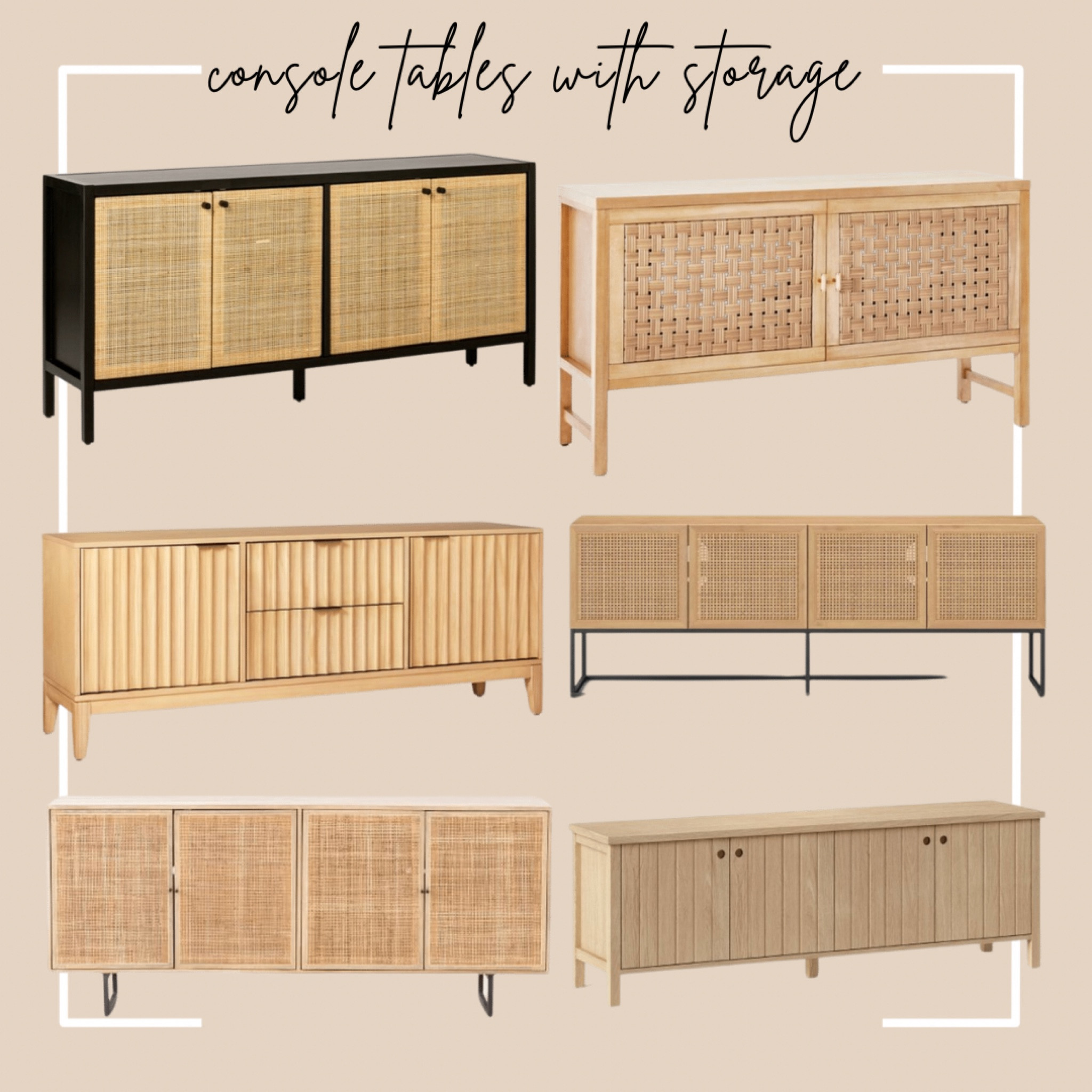 Console Tables With Storage 

#LTKsalealert #LTKhome #LTKFind
