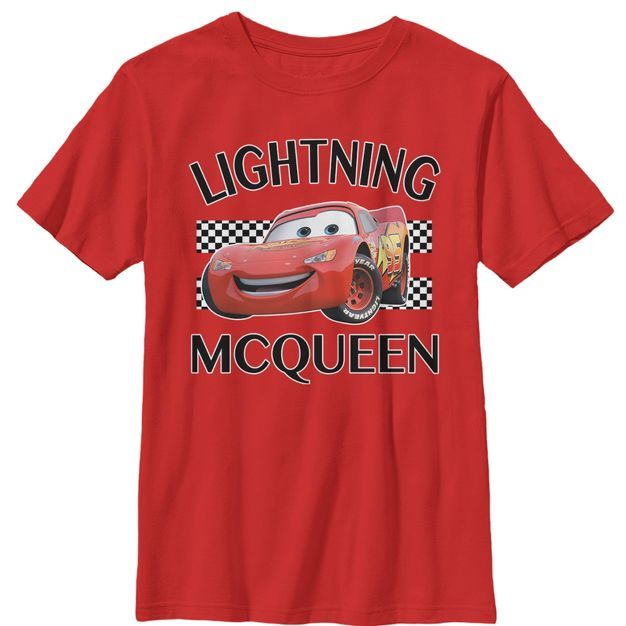 Boy's Cars Lightning McQueen Portrait T-Shirt | Target