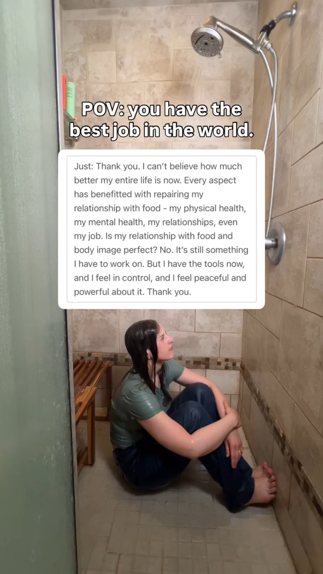 Thank you to every woman who has allowed me to help. 

You make every single minute of the blood, sweat, and tears I’ve poured into my career worth it. 

Yates Nutrition celebrates 5 years at the end of this month, and it’s been the most rewarding job I could have ever asked for. 

Getting to help you find freedom from binge eating (with a 96% success rate!!!!!), food guilt, and body image distress is a dream come true. 

Alright. Time to go clean my shower now. Turns out, it’s pretty gross. 🚿 🧽 

By the way if you want to explore letting me help you heal your relationship with food, comment “unchained” and I’ll send more info 🫶🏼
•
•
•
•
•
#bingeeatinghelp #healthconscious #avacadotoast #dietitianapproved #sportsnutritionist #dietsdontwork #nutritiontip #registereddietitian #healthytips #balancedeating #fitnessmeals #nontoxiclifestyle #ketofriendly #exerciseroutine #healthysnacking #healthymindbodysoul #momlifebestlife