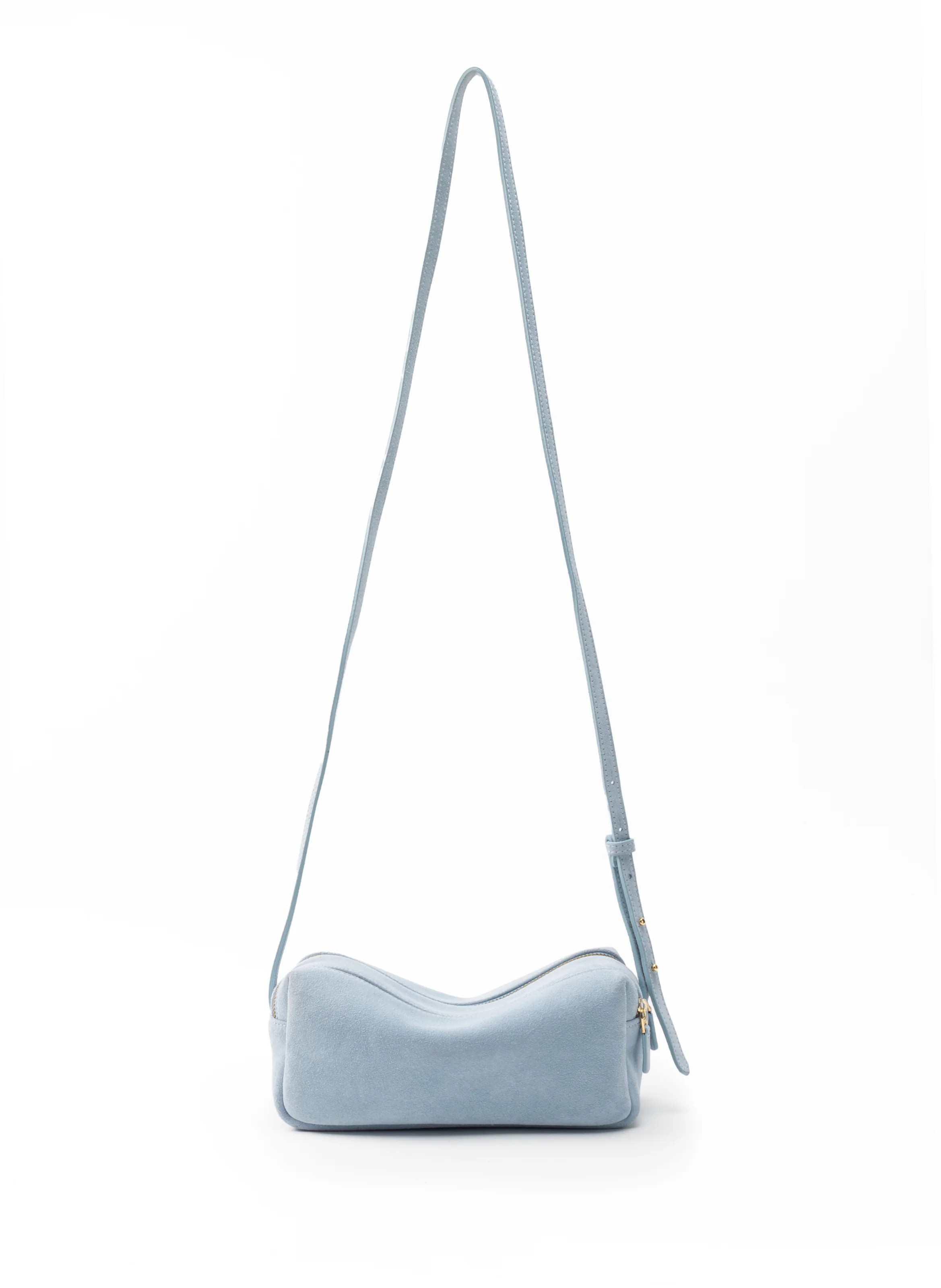 Mini Trousse Suede Light Blue - Handbags for Women - Elleme | Elleme