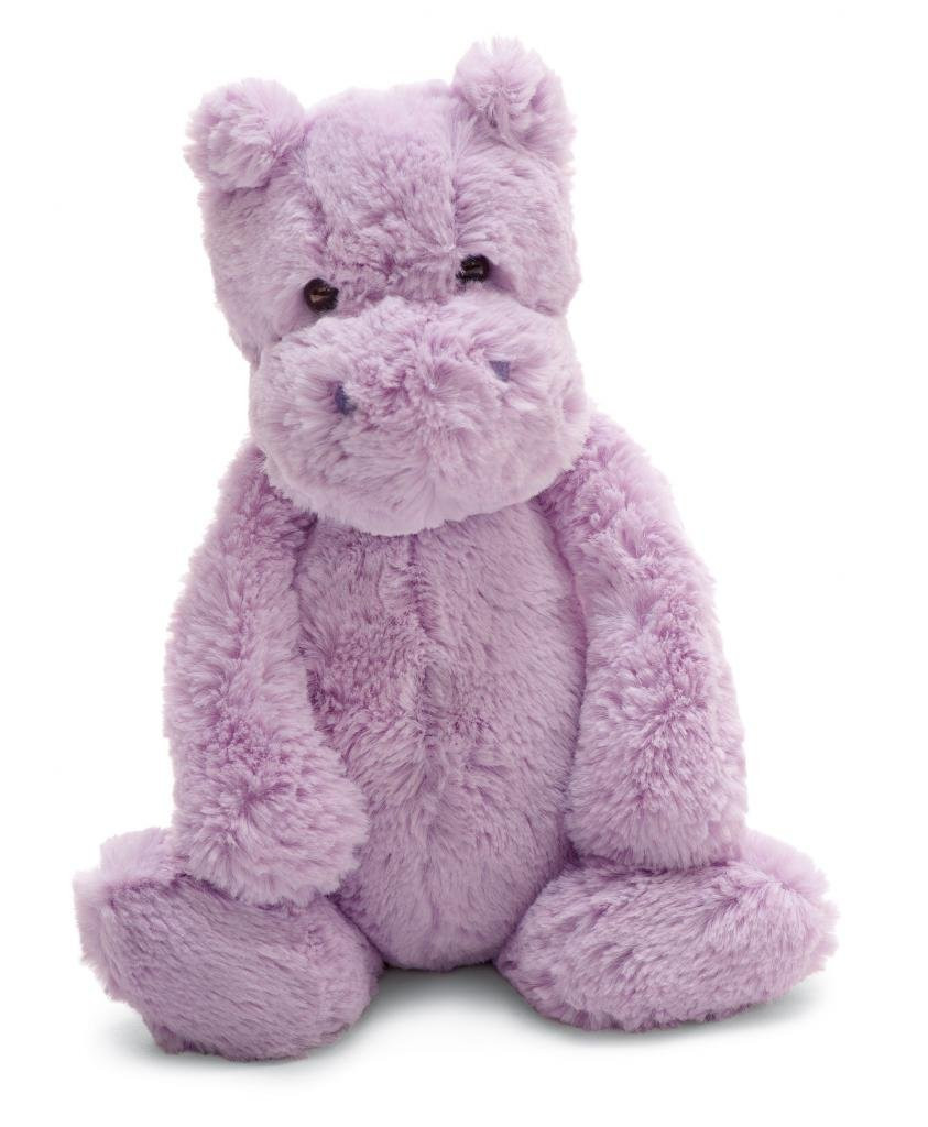 Jellycat Bashful Lilac Hippo Stuffed Animal, Medium 12 inches - Hippopotamus Plush Toy - Classic ... | Amazon (US)