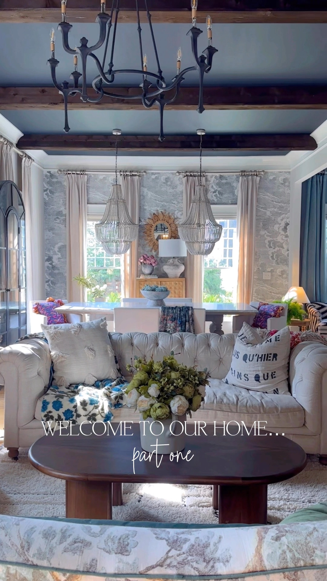 Living/Dining Room Tour 💙 

#LTKOver40 #LTKStyleTip #LTKHome