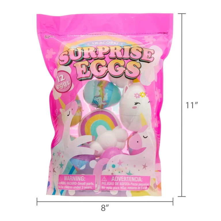 Multicolor Prefilled Unicorn Surprise Eggs, 12 Count, Easter by Way To Celebrate | Walmart (US)