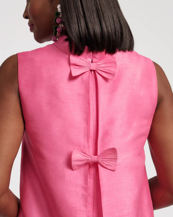 Sleeveless Diplomat Mini Dress - Pink | Frances Valentine
