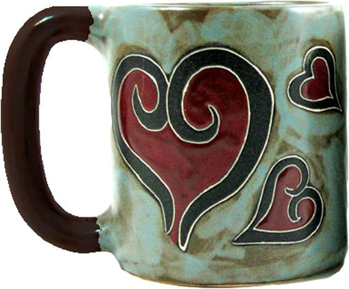 Mug - Hearts - 16 oz | Amazon (US)