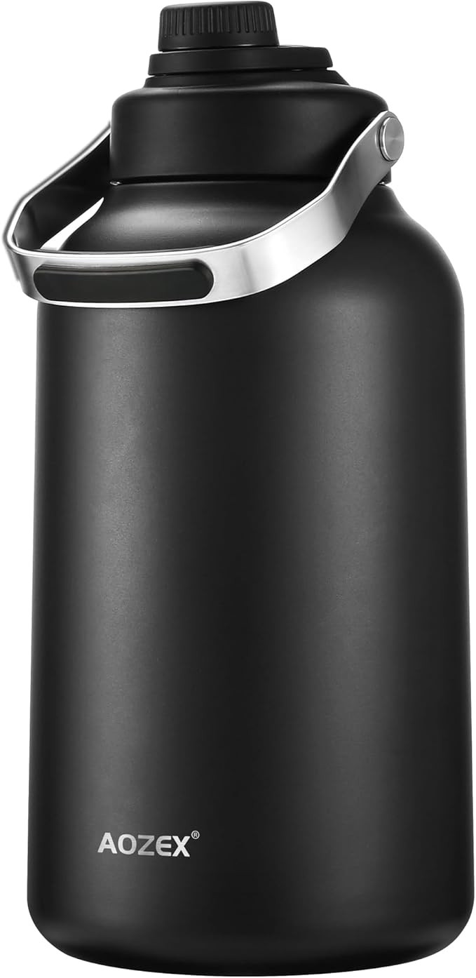 1 Gallon Water Bottle, Big Stainless Steel Water Bottles Metal 1 Gallon Water Jug for Drinking, L... | Amazon (US)