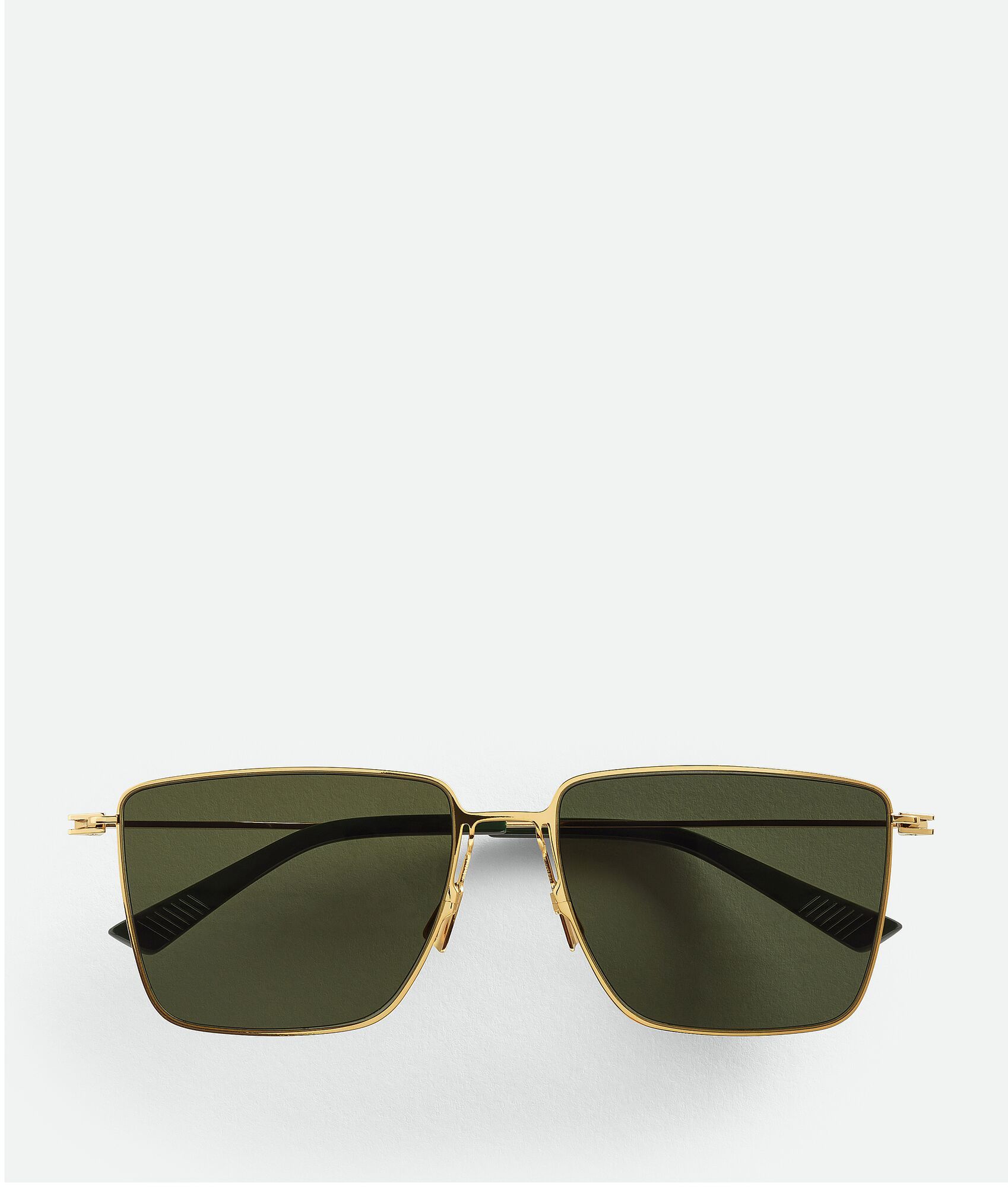 Ultrathin Metal Rectangular Sunglasses | Bottega Veneta