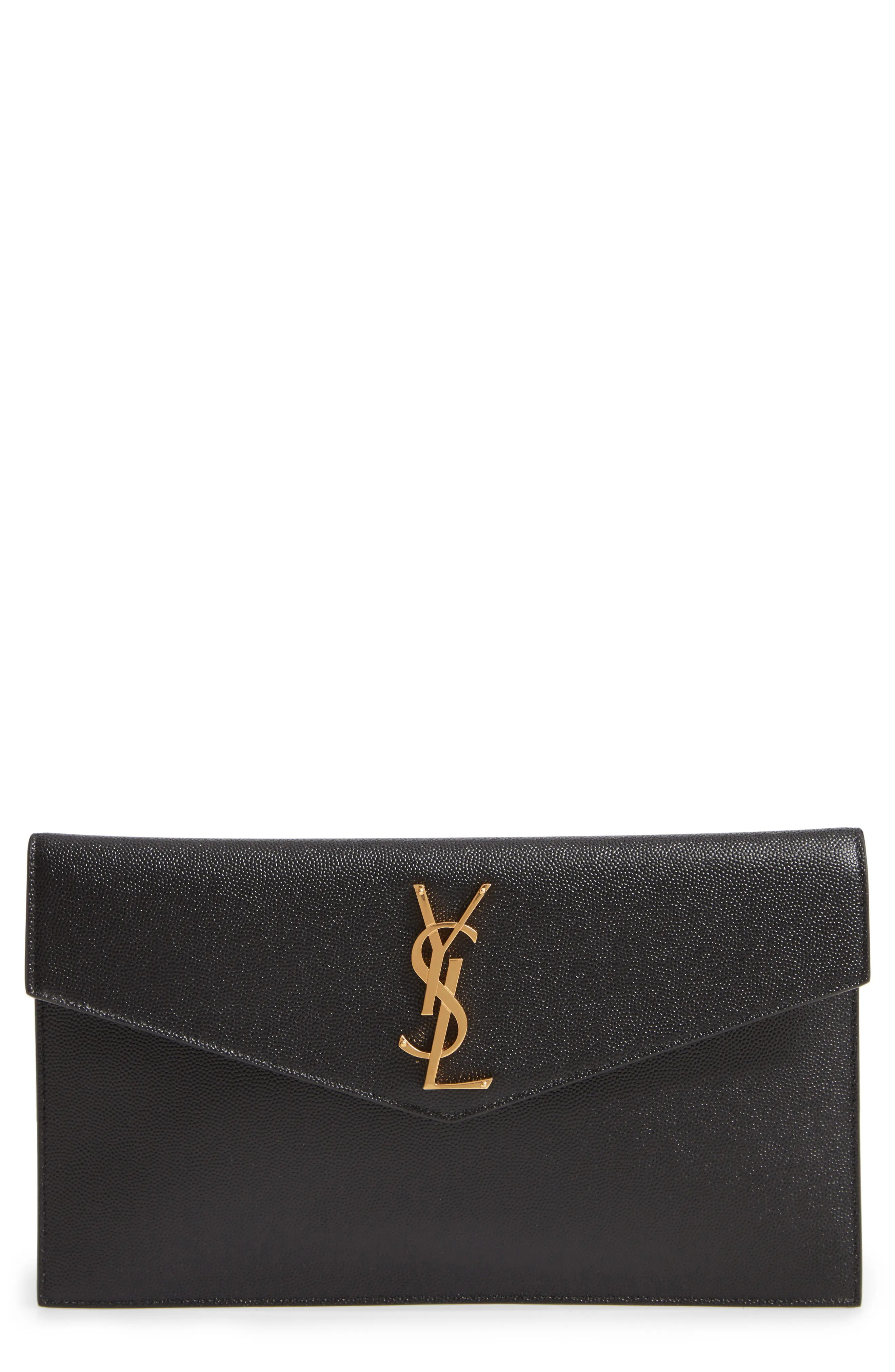 Uptown Calfskin Leather Envelope Clutch (Women) | Nordstrom | Nordstrom