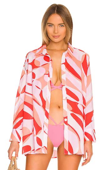 Poolside Shirt in Chintz Pink | Revolve Clothing (Global)