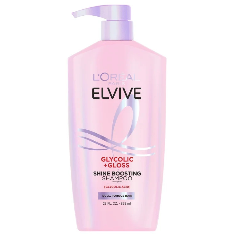 L'Oreal Paris Elvive Glycolic Gloss Shine Boosting Shampoo , 28 fl oz | Walmart (US)