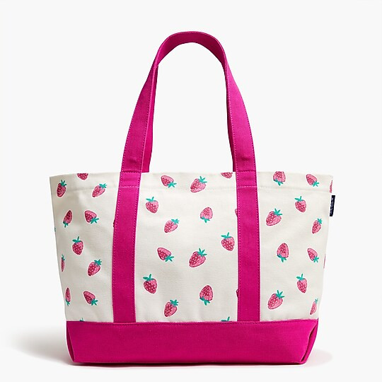 Structured canvas tote bag | J.Crew Factory