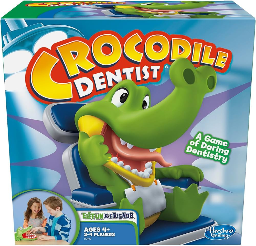 Hasbro Gaming Crocodile Dentist Kids Board Game, Ages 4 And Up (Amazon Exclusive) | Amazon (US)