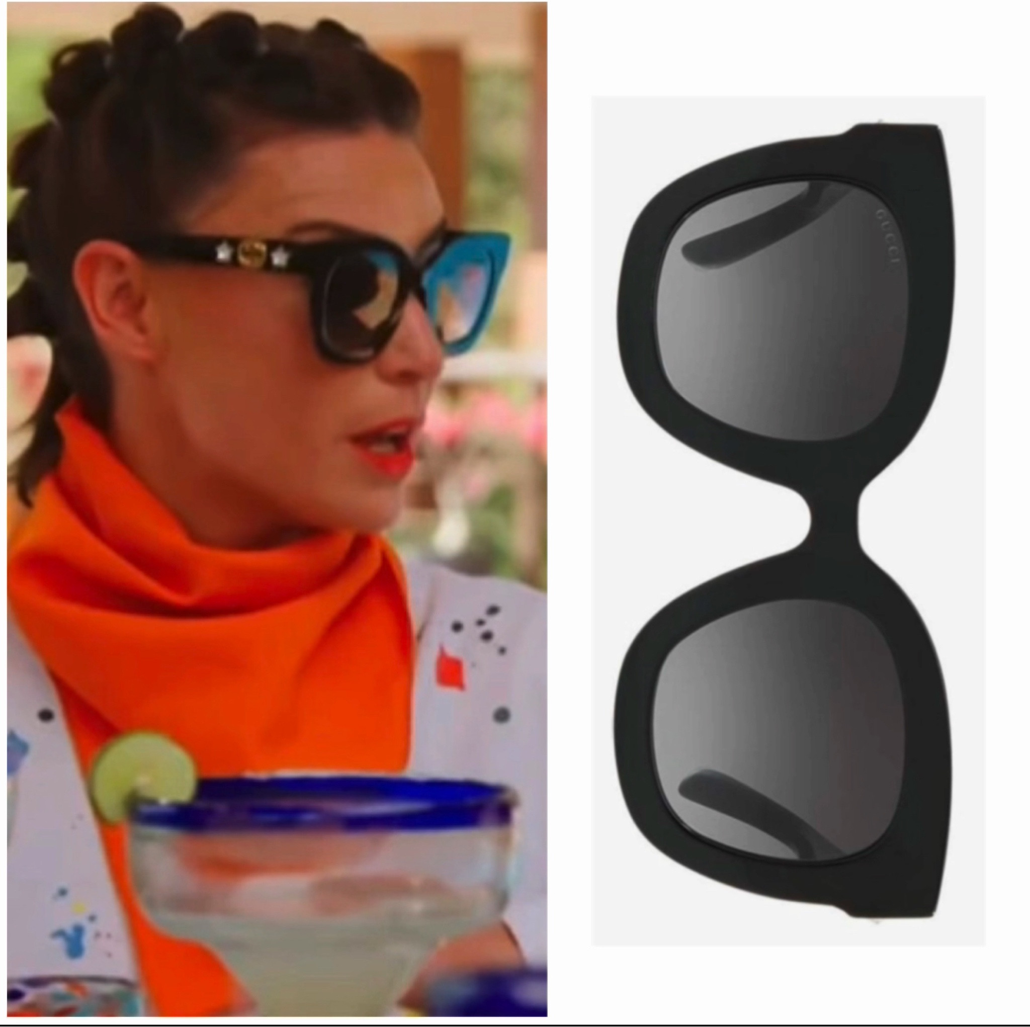 Bronwyn Newport’s Black Gucci Star Sunglasses